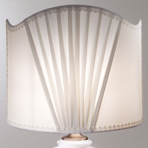 "Penelope" lampe de table blanc de Murano  - detail