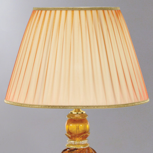 "Selene" amber Murano glass table lamp - detail