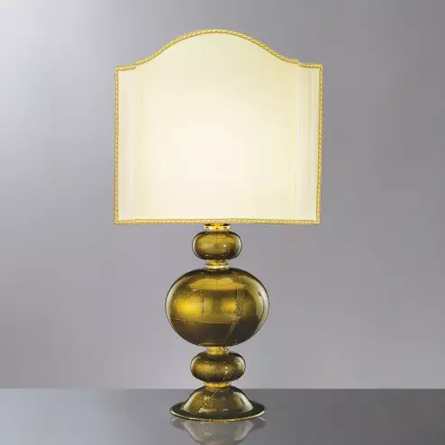 "Nausicaa" Murano glass gold table lamp