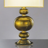 "Nausicaa" gold Murano glas tischleuchte - detail