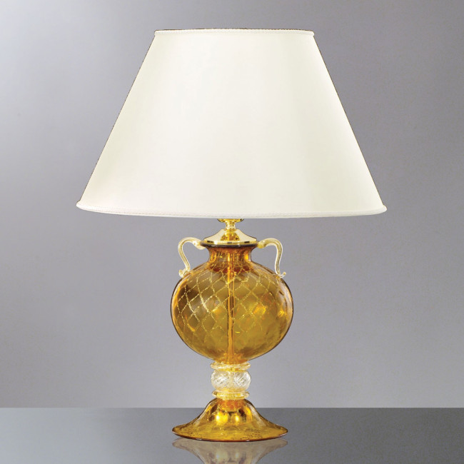 "Galatea" lampara de sobremesa de cristal de Murano