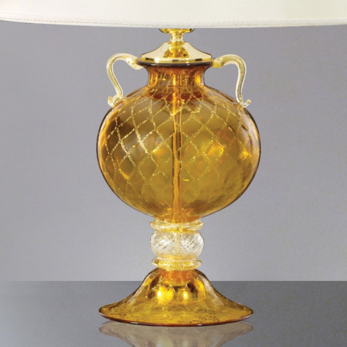 "Galatea" lampara de sobremesa de cristal de Murano - detalle