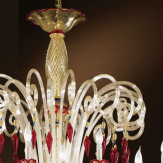 "Mocenigo" lampara de cristal de Murano - 10+10 luces