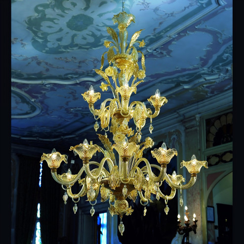 "Artemisia" lampara de cristal de Murano