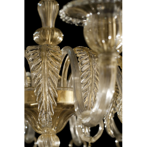 "Orfeo" Murano glass chandelier -  detail