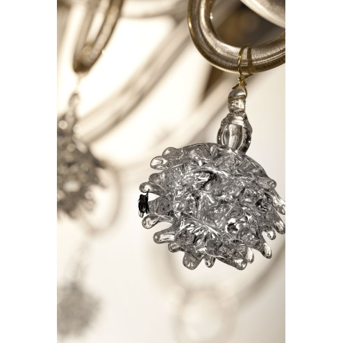 "Sibilla" Murano glass chandelier  - detail