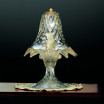 Casanova lampara de mesita de noche de Murano - color transparente oro
