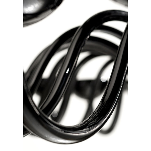 "Raffaello" fünfstufige Murano glas Kronleuchter - 64 flammig - schwarz - detail