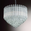 "Harmony" lampara de cristal de Murano - 6 luces - transparent