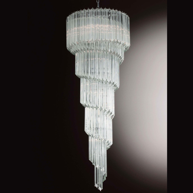 "Marilyn" Murano glass chandelier - 12 lights - transparent
