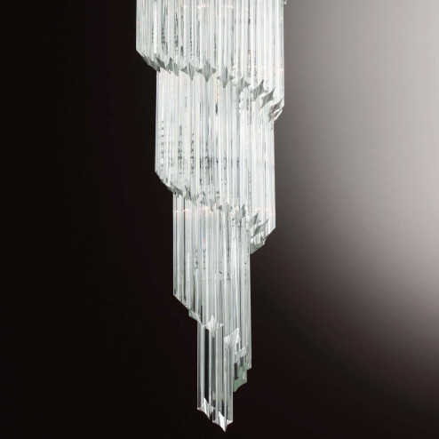 "Marilyn" Murano glass chandelier - 12 lights - transparent - detail
