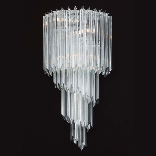 "Marilyn" Murano glass sconce - 3 lights - transparent