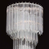 "Marilyn" Murano glas wandleuchte - 4 flammig - transparent - detail