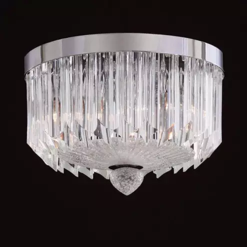 "Whitney" lampara de techo de Murano - 3 luces - transparent