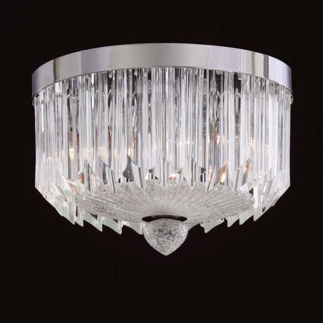 "Whitney" Murano glass ceiling light - 3 lights - transparent