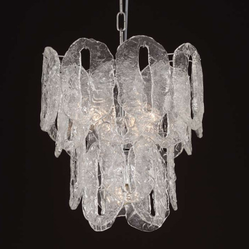 "Vicky" Murano glass chandelier - 5 lights - transparent color