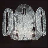 "Vicky" applique en verre de Murano - 2 lumieres - transparent