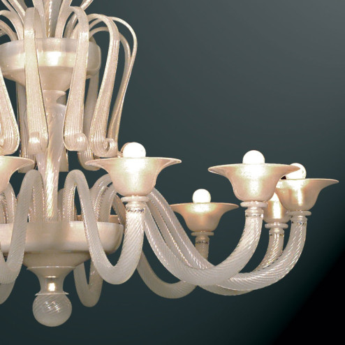 "Niobe" Murano glass chandelier - detail