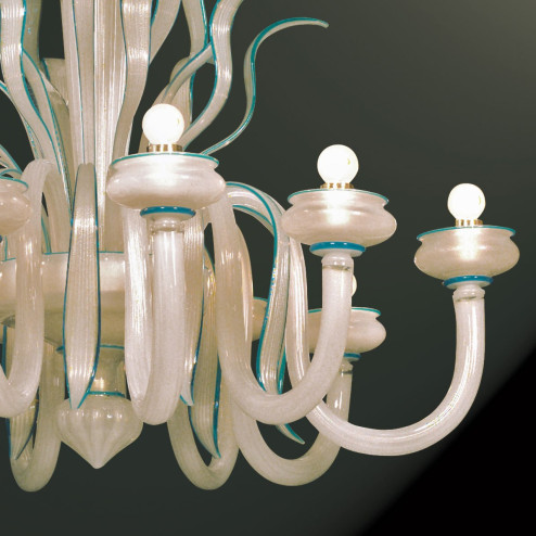 "Gerda" lampara de araña de Murano - detail