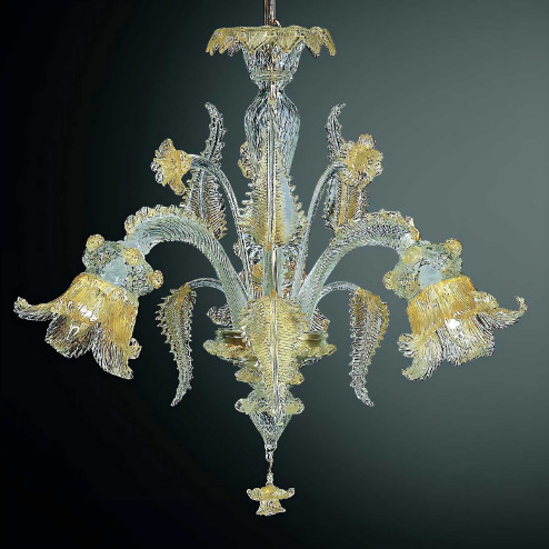 "Fenice" petit lustre en verre de Murano