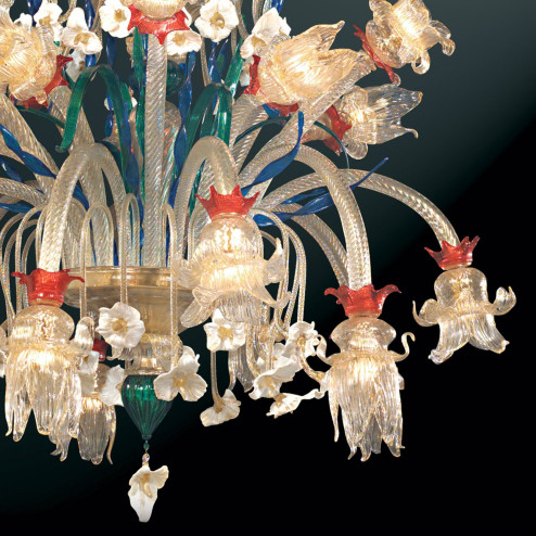 "Immacolata" Murano glass chandelier - detail
