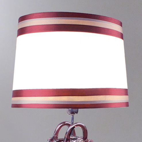 "Nefeli" Murano glass table lamp - 1 lights - amethyst and silver - detail