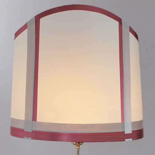"Ianira" Murano glass table lamp - 1 light - red and silver - detail