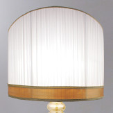 "Eudora" lampe de table en verre de Murano - 1 lumiere - or et ambre - detail