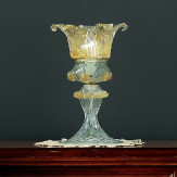 Fenice 1 flammig Murano kleine Tischlampe - transparente Farbe Gold