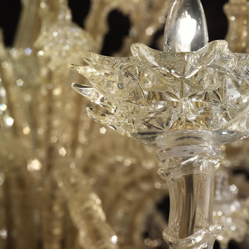 "Scintilla" lustre en verre de Murano - detail