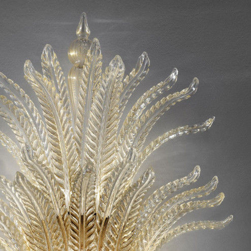 "Fantastico" Murano glass sconce - 5 lights, gold - detail