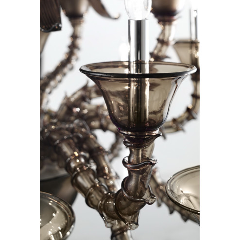 "Giano" lampara de cristal de Murano - DETALLE