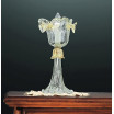 Flora Murano pequeña lámpara de mesa 1 luz - color transparente oro