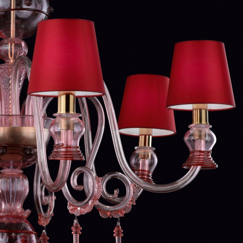 "Mercury" Murano glass chandelier - 6 lights