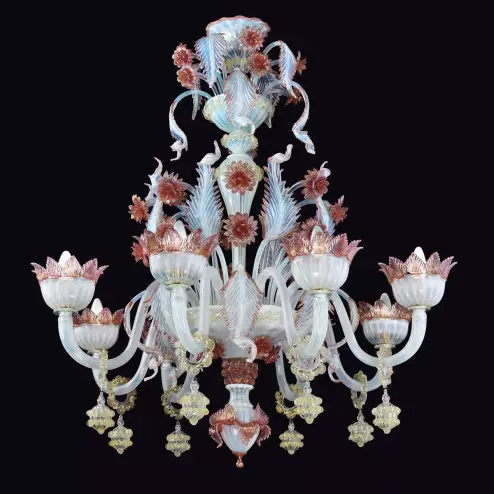 "Malia" lustre en verre de Murano