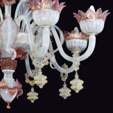 "Malia" lustre en verre de Murano - 8 lumiers