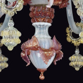"Malia" lampara de cristal de Murano - 8 luces