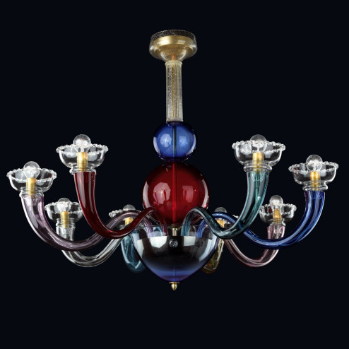 "Arlecchino" Murano glass chandelier