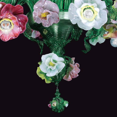 "Giardino" Murano glass chandelier - 6 lights
