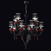 "Morer" lampara de araña de Murano - 8+4 luces