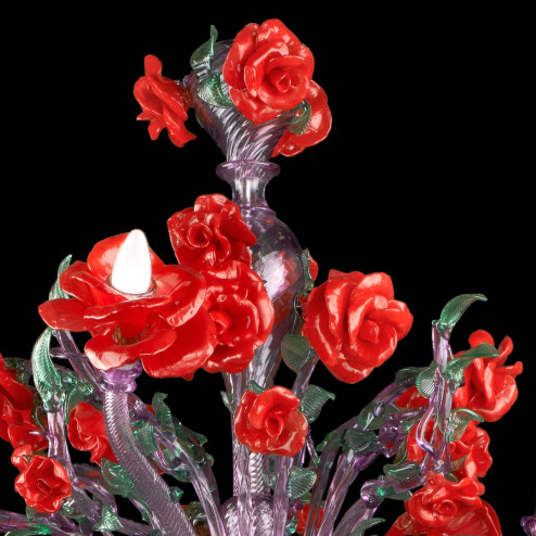 "Flamenco" lustre en verre de Murano - 12 lumieres