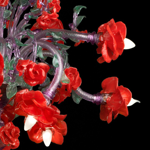 "Flamenco" Murano glass chandelier - 12 lights