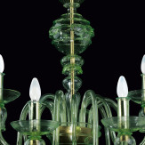 "Nobile" lustre en cristal de Murano - 6+3 lumieres