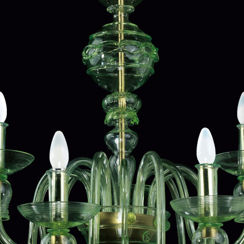 "Nobile" Murano glass chandelier - 6+3 lights