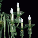 "Nobile" lustre en cristal de Murano - 6+3 lumieres