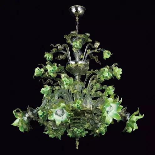 "Gladis" Murano glass chandelier - 6 lights