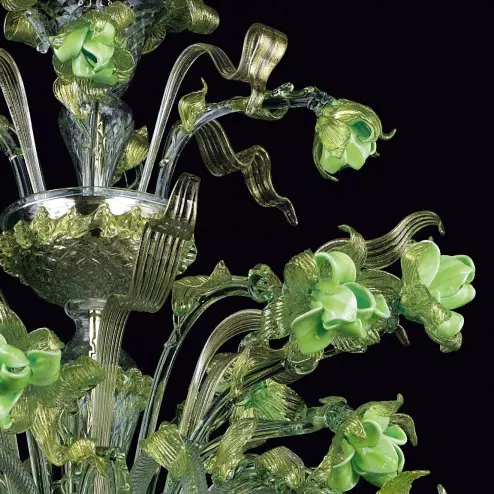 "Gladis" lustre en verre de Murano - 6 lumieres