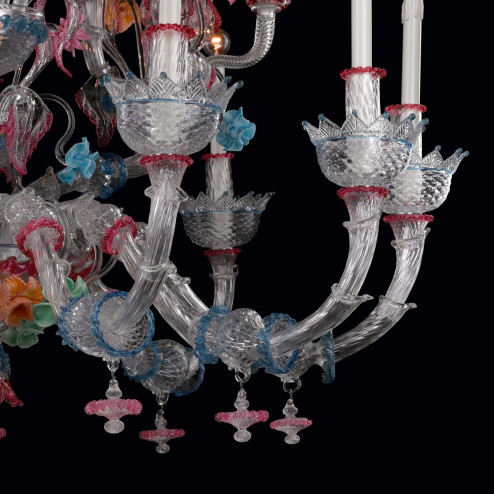 "Romantico" Murano glass chandelier - 15 lights