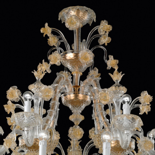 "Reale" lustre en verre de Murano - 24 lumieres
