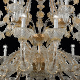 "Reale" lampara de araña de Murano - 24 luces